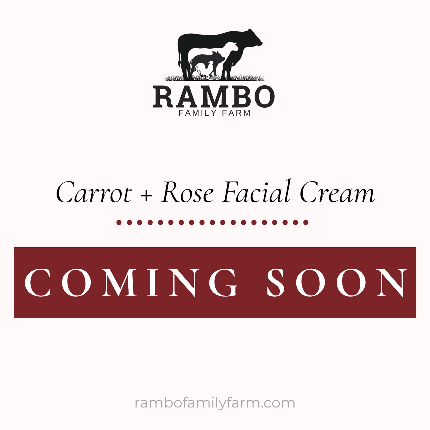 Carrot + Rose Facial Cream - Rambo Family Farm