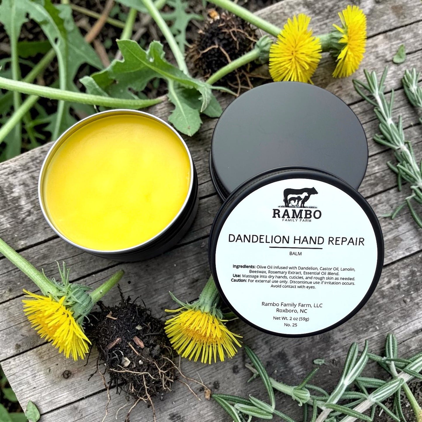 Dandelion Hand Repair Balm - Rambo Family Farm