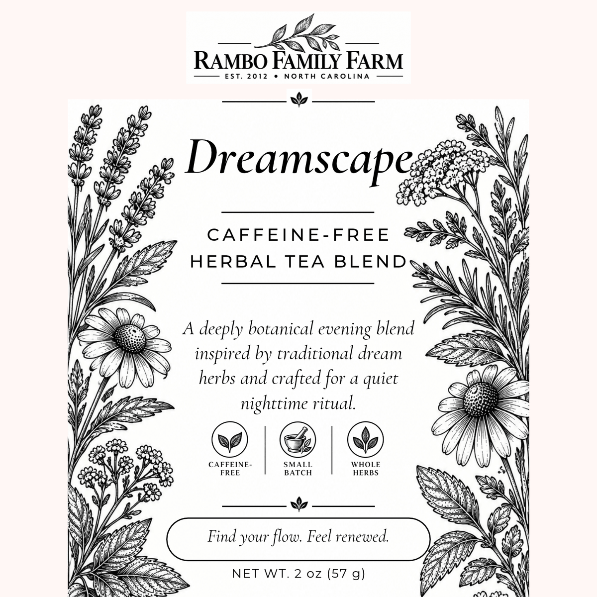 Dreamscape Loose Leaf Tea - Rambo Family Farm2 oz