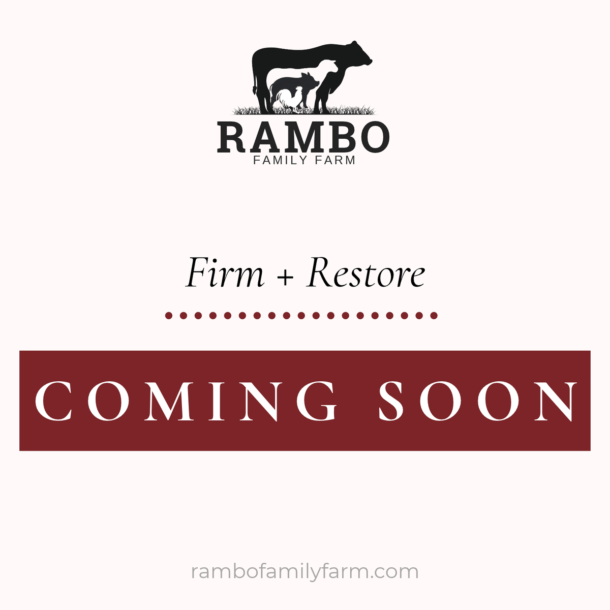 Firm + Restore Body Oil - Rambo Family Farm
