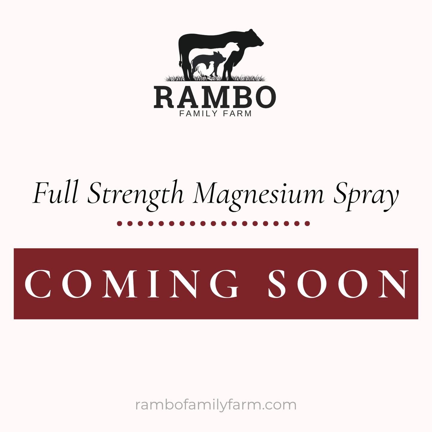 Full Strength Magnesium Spray - Rambo Family Farm