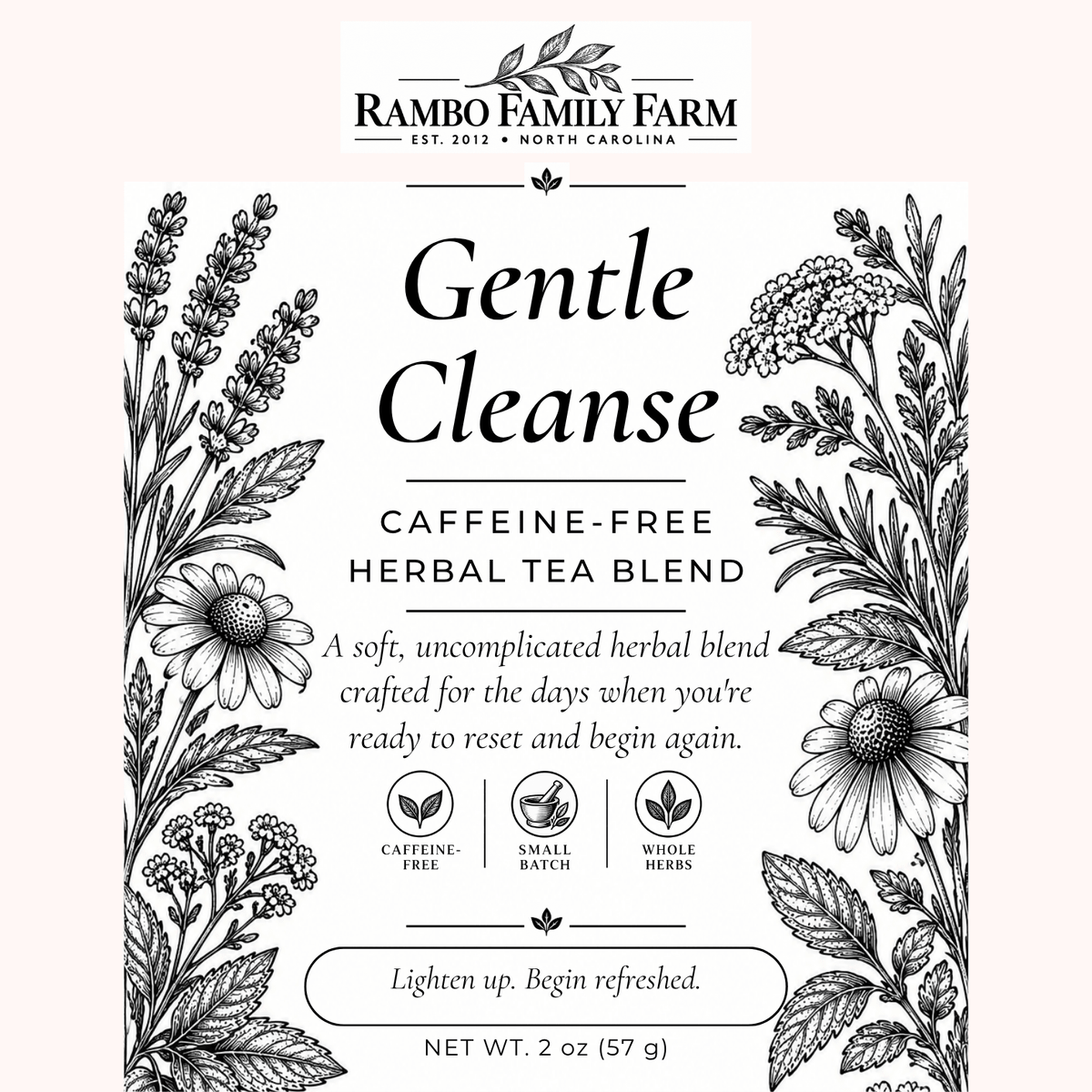 Gentle Cleanse Loose Leaf Tea - Rambo Family Farm1 oz