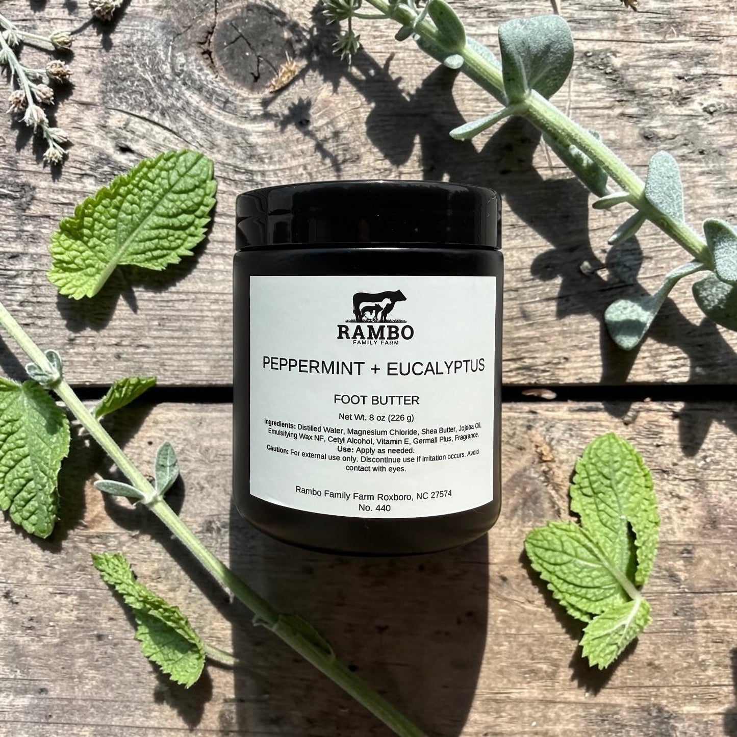 Mineral Foot Butter - Peppermint + Eucalyptus - Rambo Family Farm