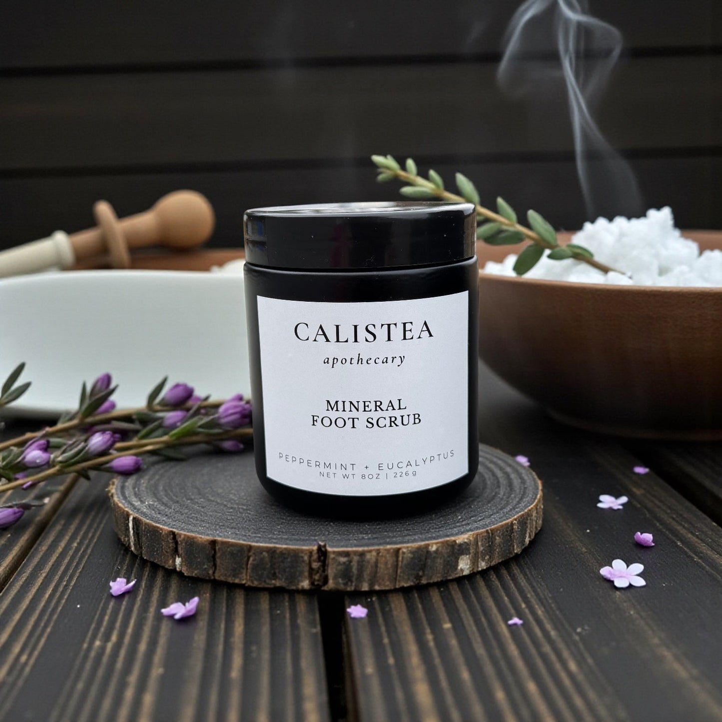 Mineral Foot Scrub - Peppermint + Eucalyptus - Calistea