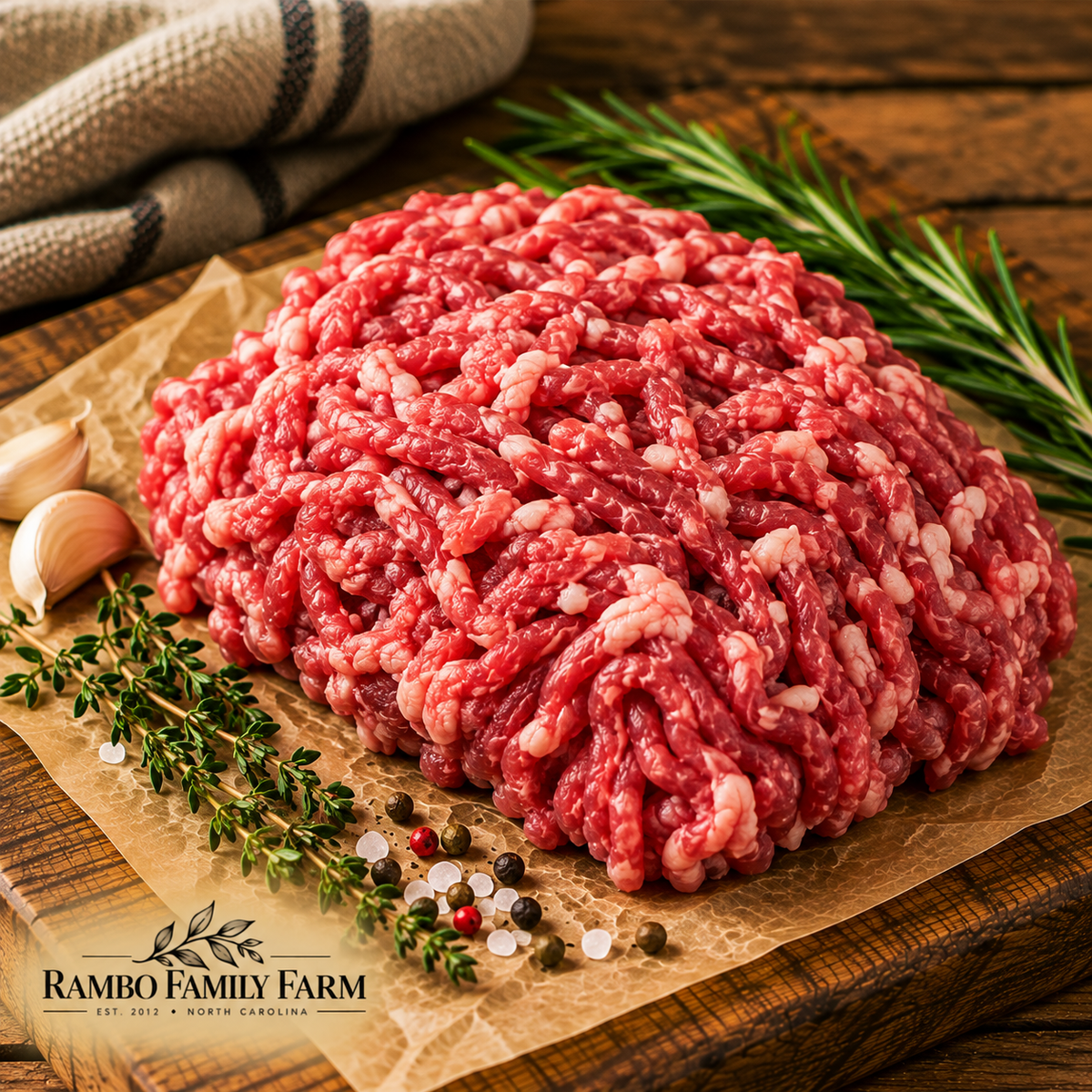 Pasture-Raised Ground Lamb - Rambo Family Farm