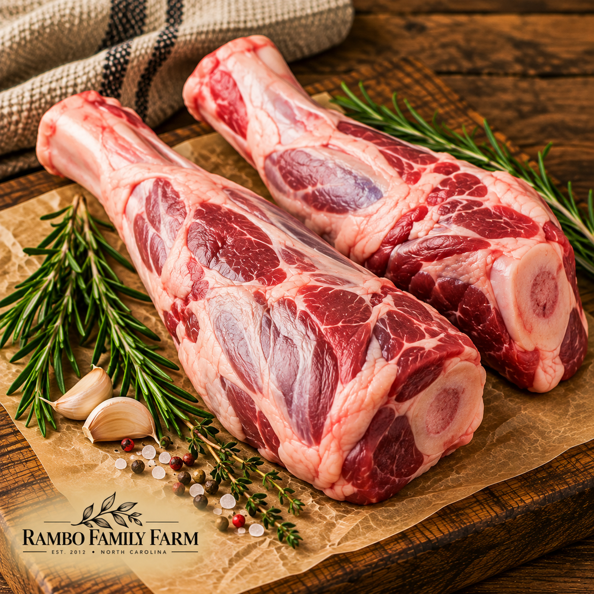 Pasture-Raised Lamb Shanks - Rambo Family Farm
